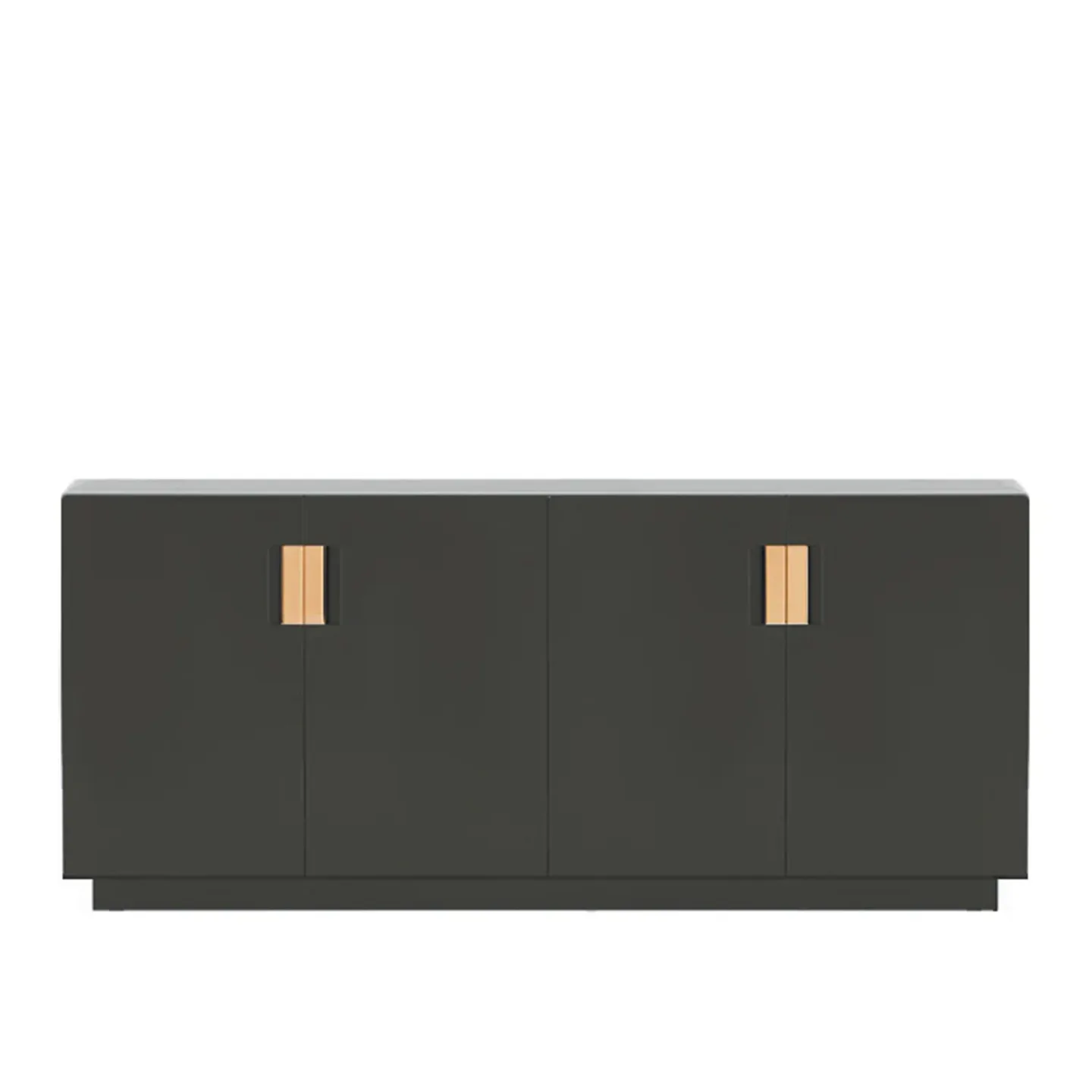 Asplund - Frame 160 Low Covered Doors - Taupe / Natural Leather - Skåp och vitrinskåp - Anya Sebton & Eva Lilja Löwenhielm 2011 - Grå - Läder