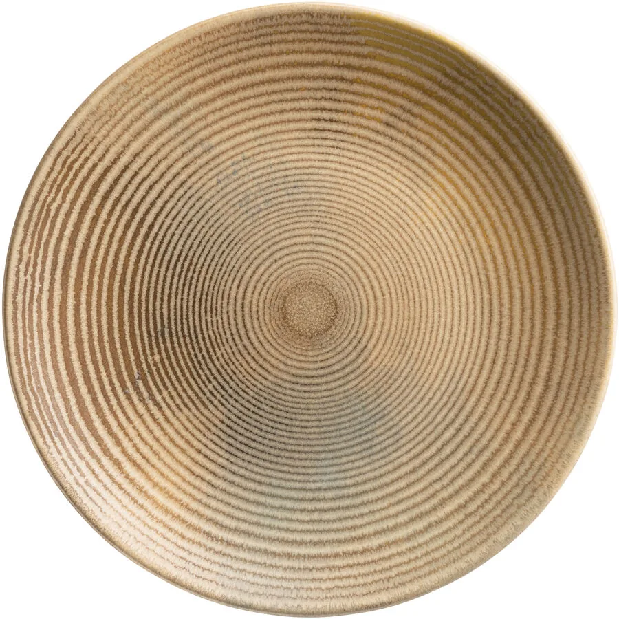 Dessertteller Terra hellbraun Steinzeug D 21 cm 1 Stk