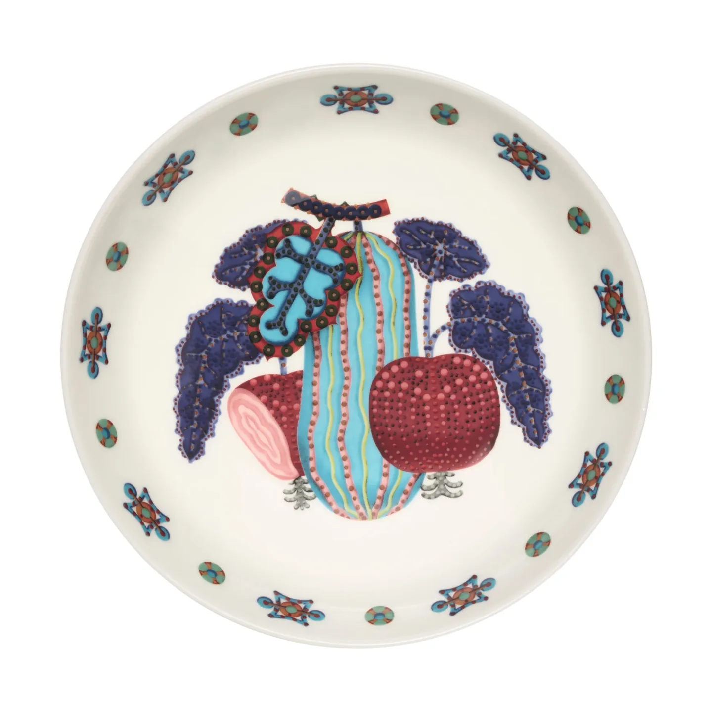 Iittala Taika Sato tiefer Teller Ø20 cm Weiß-bunt
