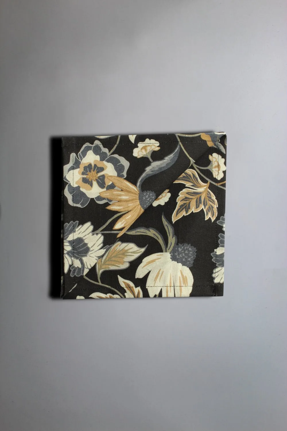 Servietter 4-pakning - Mathilde (blå) (Størrelse: 40 x 40 cm)