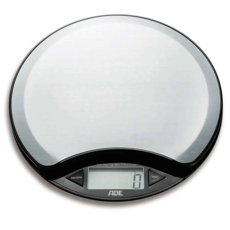 Küchenwaage ADE Schwarz Edelstahl B 11.7 cm 1 g