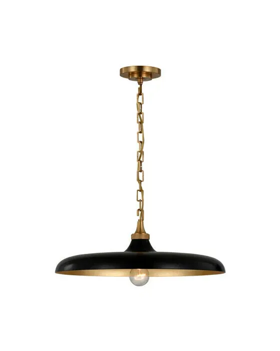 Piatto Pendant Antique Brass/Black M