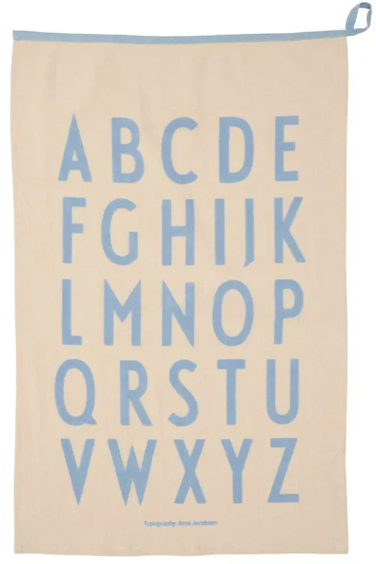 Design Letters Design Letters Premium classic Küchenhandtuch 50x70cm ABC-blau