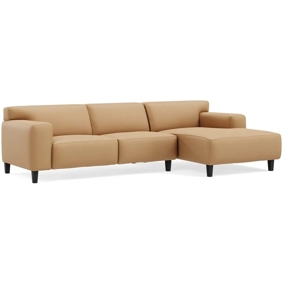 Ecksofa Vada Rechts Leder nature B 300 T 160 cm - Möbel Konfigurator: Traummöbel individuell zusammenstellen