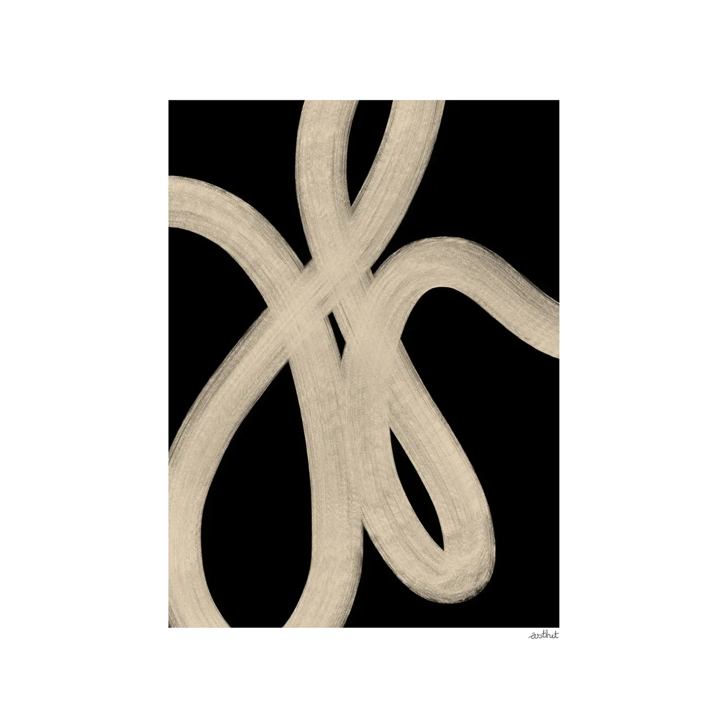 Paper Collective Sand Lines Poster 30 x 40cm