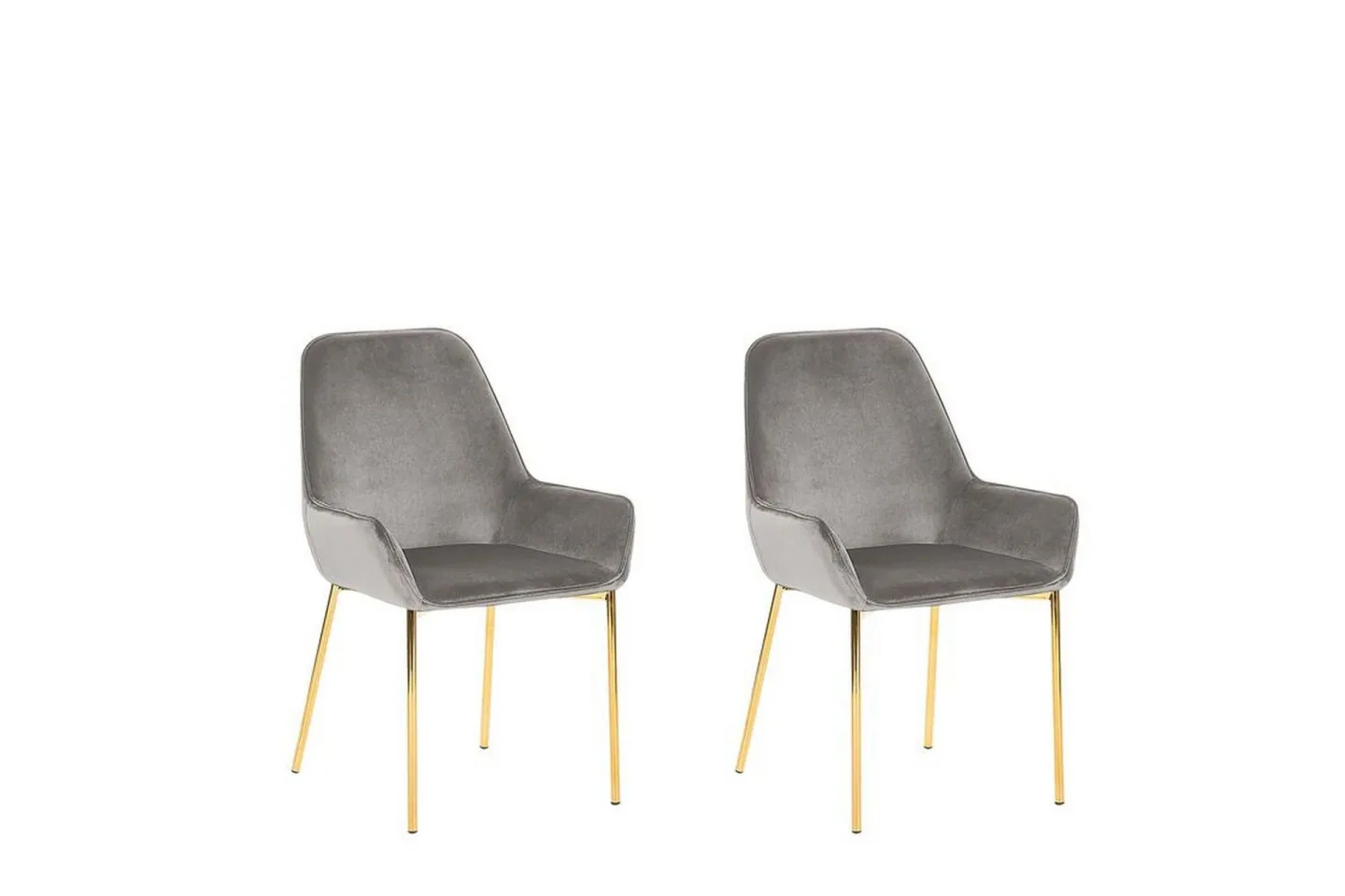 Stalltorp Sammetsstol 2-pack - Grå