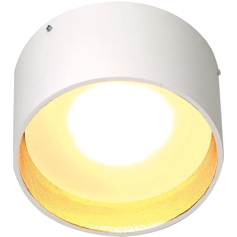 Bopp Dekorring One Gold/Weiss Aluminium 10 cm 6 cm - Farbe: weiss/gold - LED - LED Energiesparlampen