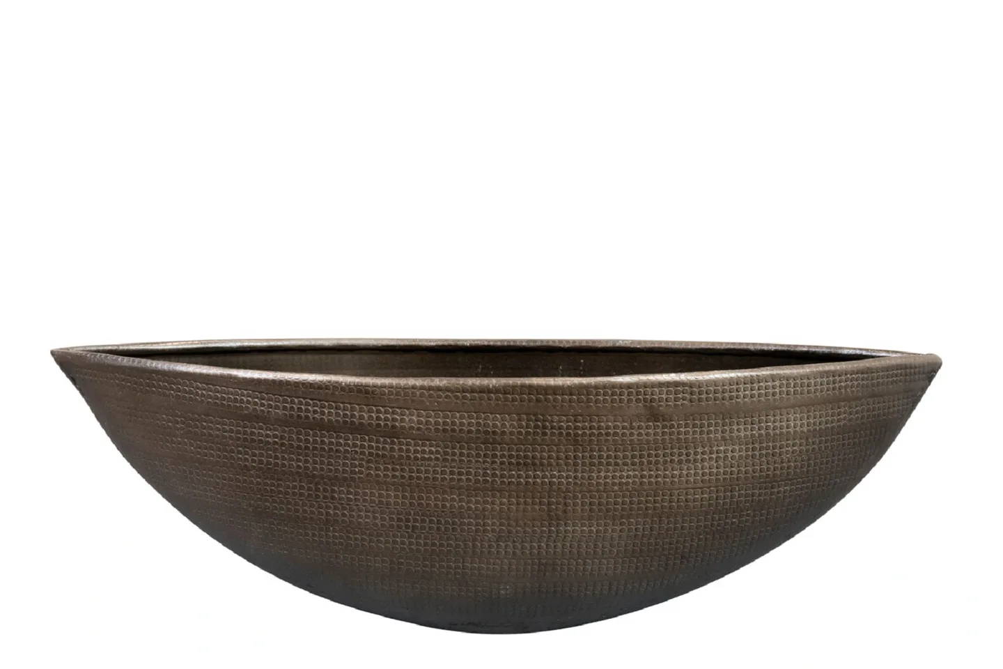 Decofinder Pflanzengefäss Rowen, Schifftopf, Silber B: 43 cm | Schubiger Möbel