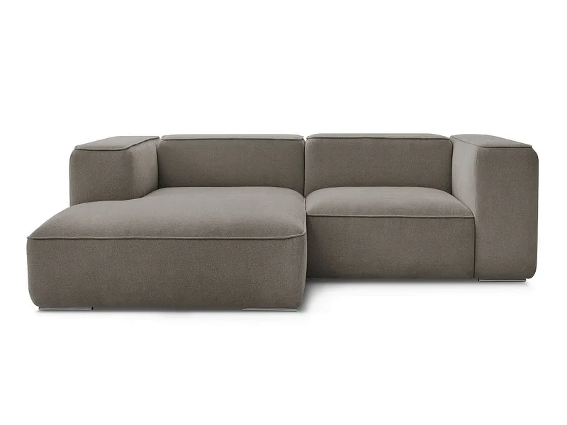 Ecksofa BOBOCHIC ZEPHYR Stoff mit Textur taupe
