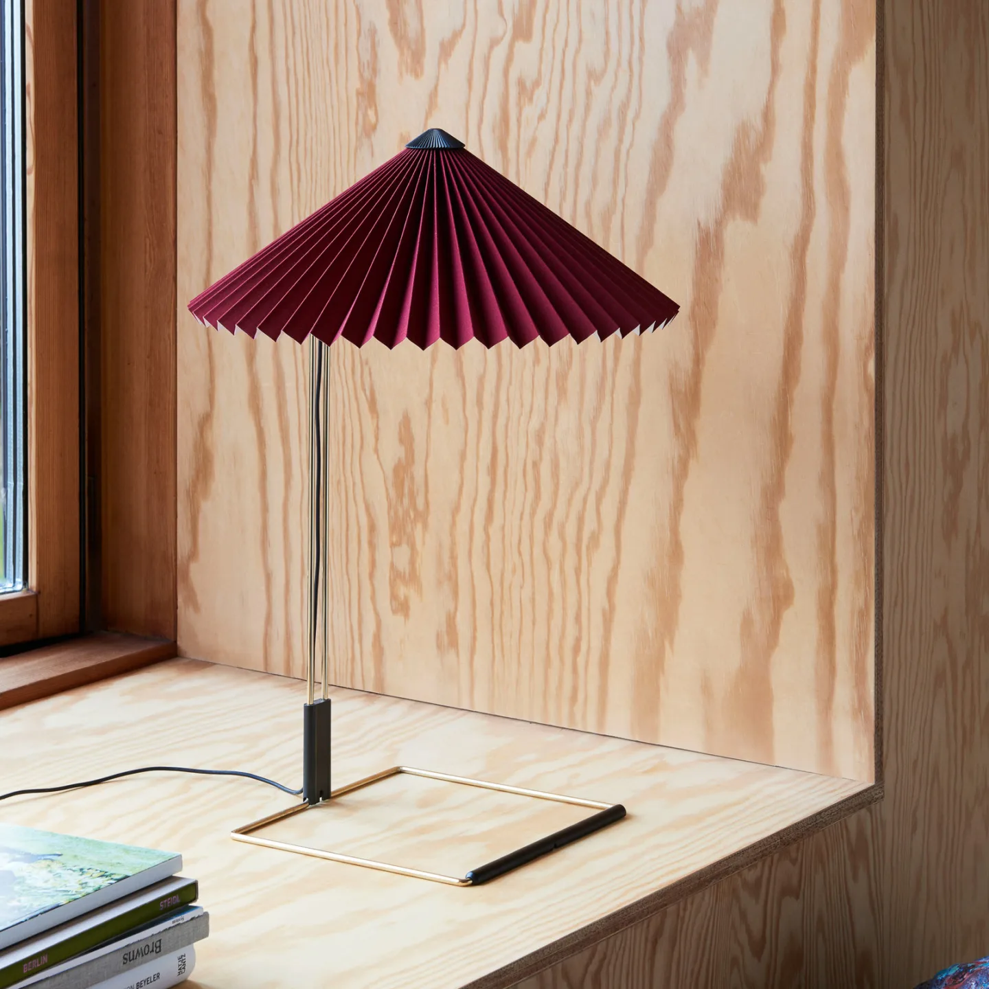 Matin Tischleuchte L Oxide Red - HAY Matin 380 - Wohnzimmer - Design - Metall - Mit Schirm