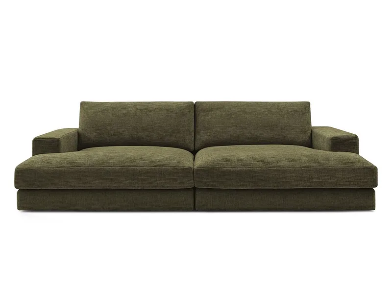 Sofa BOBOCHIC LEONARD Stoff mit Textur grün