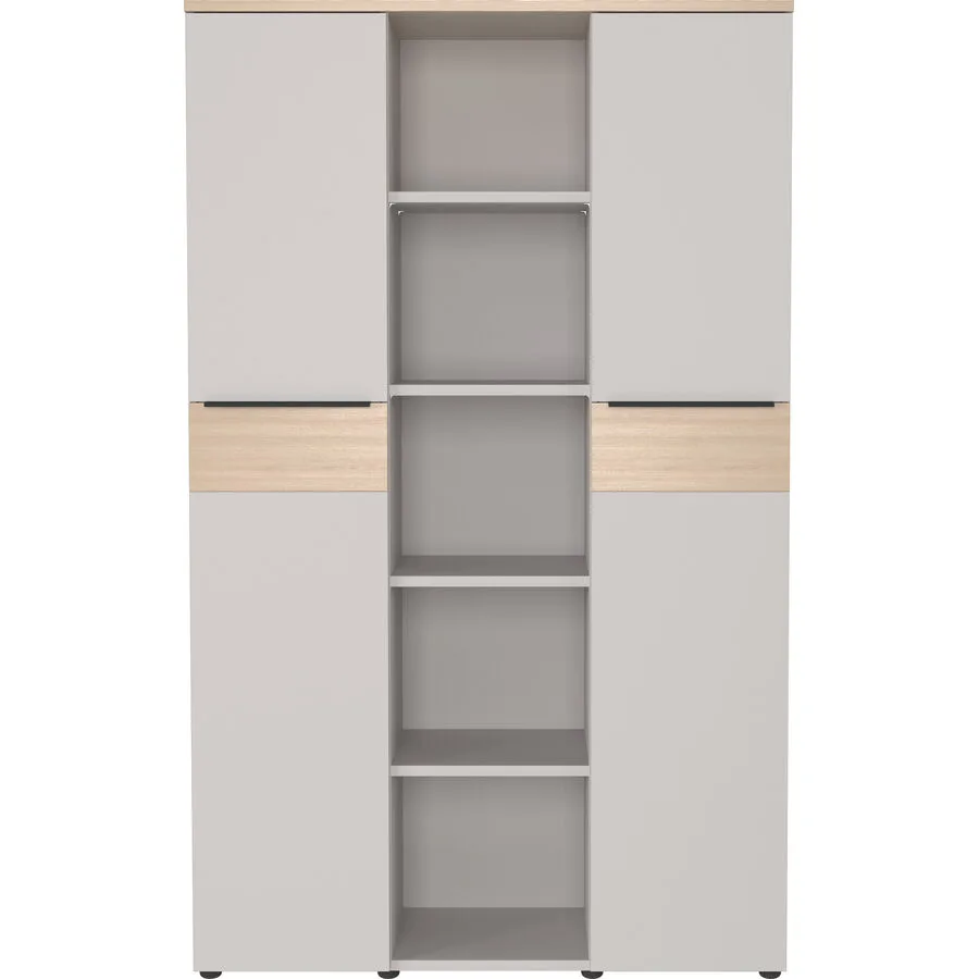 Aktenschrank Oviedo Beige Holzwerkstoff - Farbe: Kaschmir