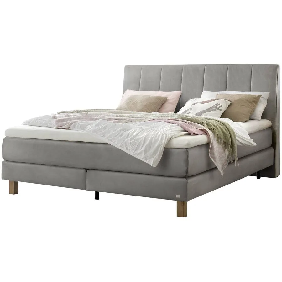 Hasena Boxspringbett Reina stahl Stoff 140 x 200 cm