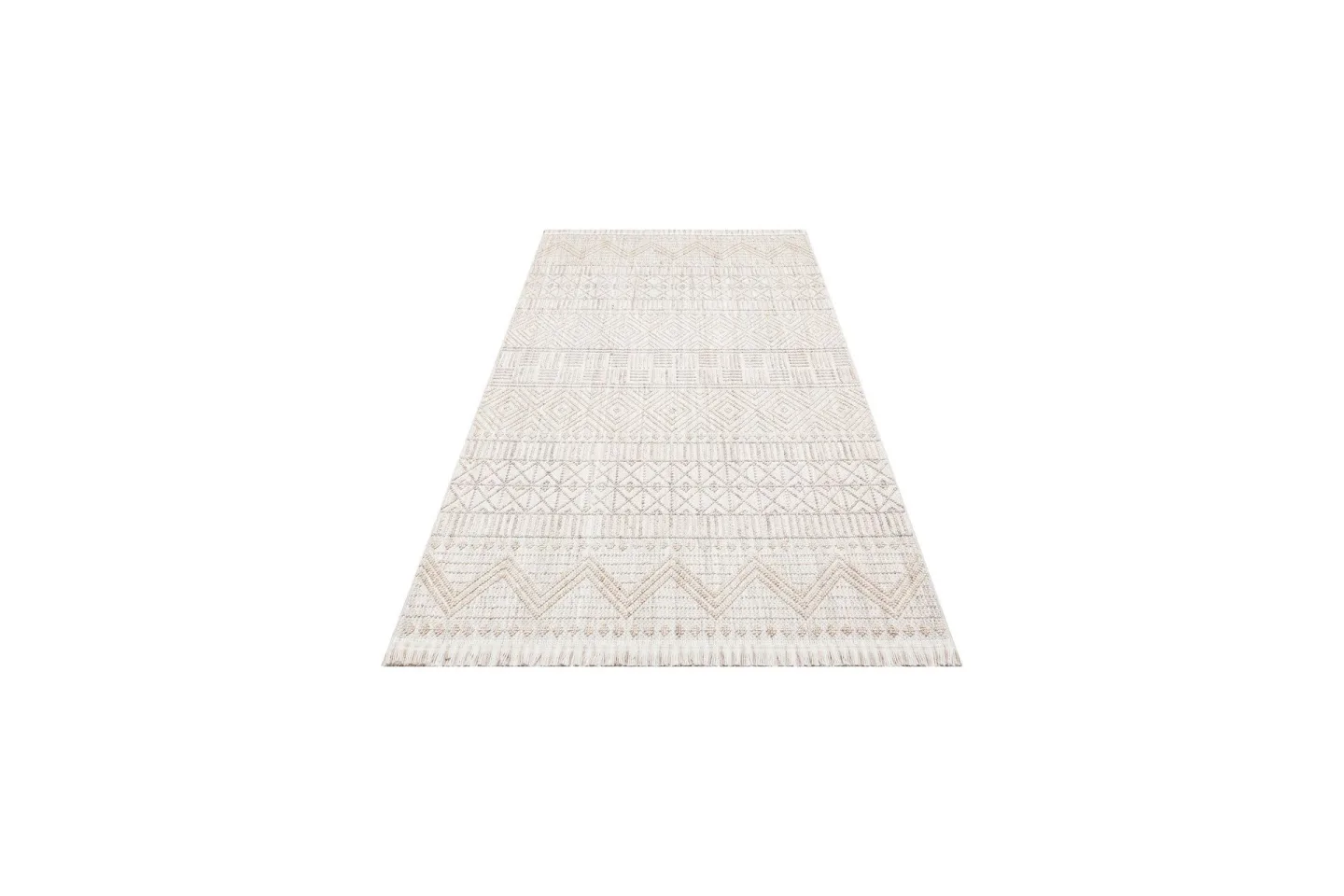 Cozy Gångmatta 80x150 cm Rektangulär - Grå/Beige