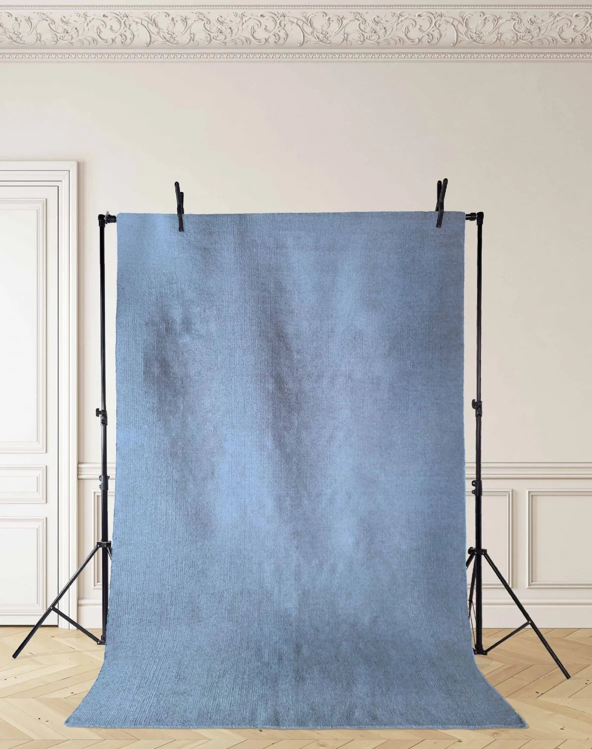 Ullteppe - Hamilton (Faded Denim) (Størrelse: 240 x 240 cm (kvadrat))