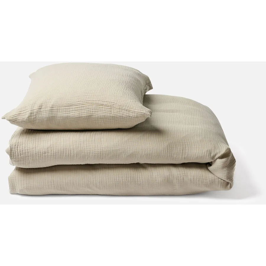 Journey Living Duvetbezug Ibiza taupe Einfarbig 160 x 210 cm - Material: 100% Tencel