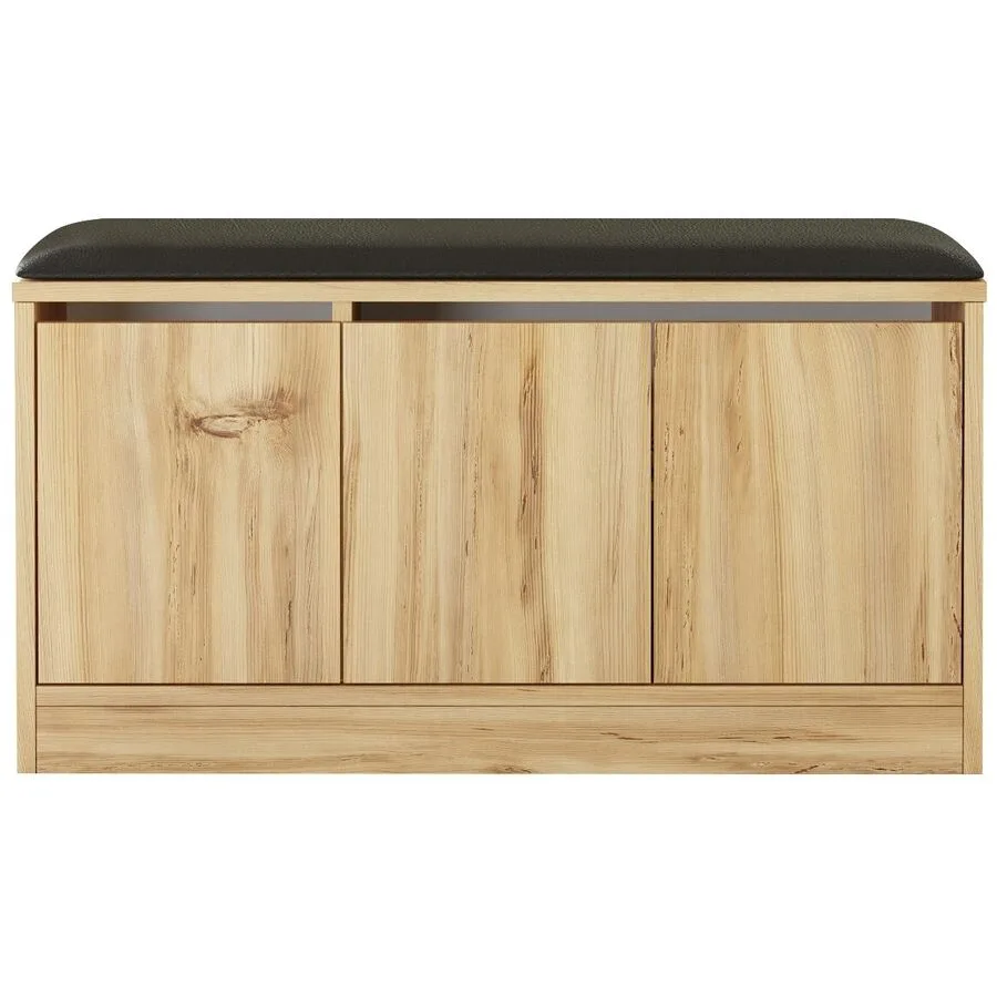 Schuhschrank Yemek eiche Melaminbeschichtete Spanplatte B 89.6 cm H 45.8 cm