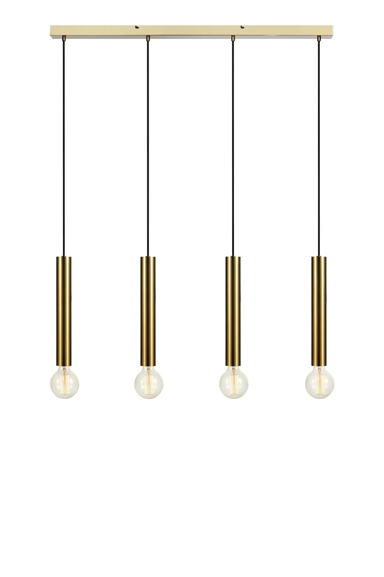 Sencillo Deckenlampe Messing 4 Lampen