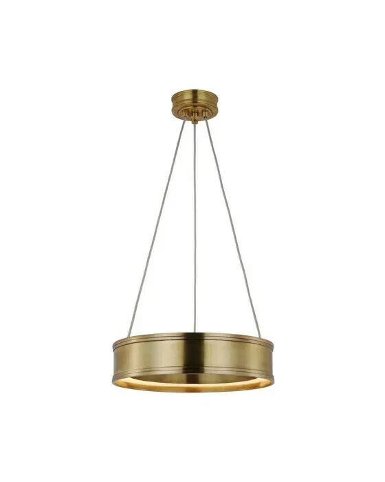 Connery 14" Ring Pendant Antique-Burnished Brass