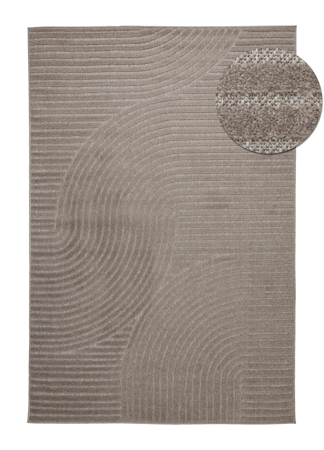 Shaggy Indoor/Outdoor - Devon (brun) (Størrelse: 80 x 150 cm)