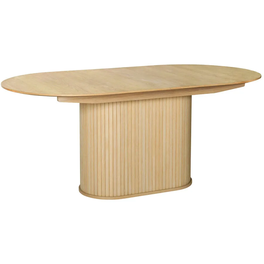 Esstisch ausziehbar Norma Eiche hell MDF/Holzwerkstoff B 180 T 95 cm