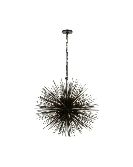 Strada Round Pendant Black