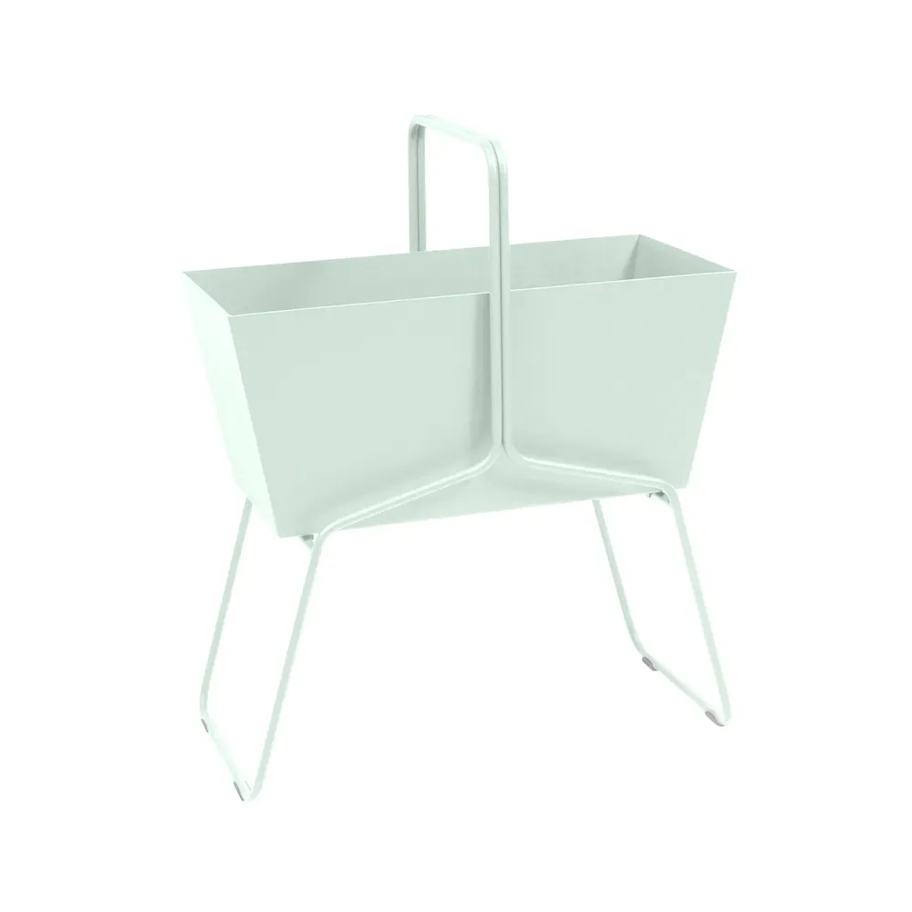 Fermob Basket high planteringsbox Ice mint (grön)