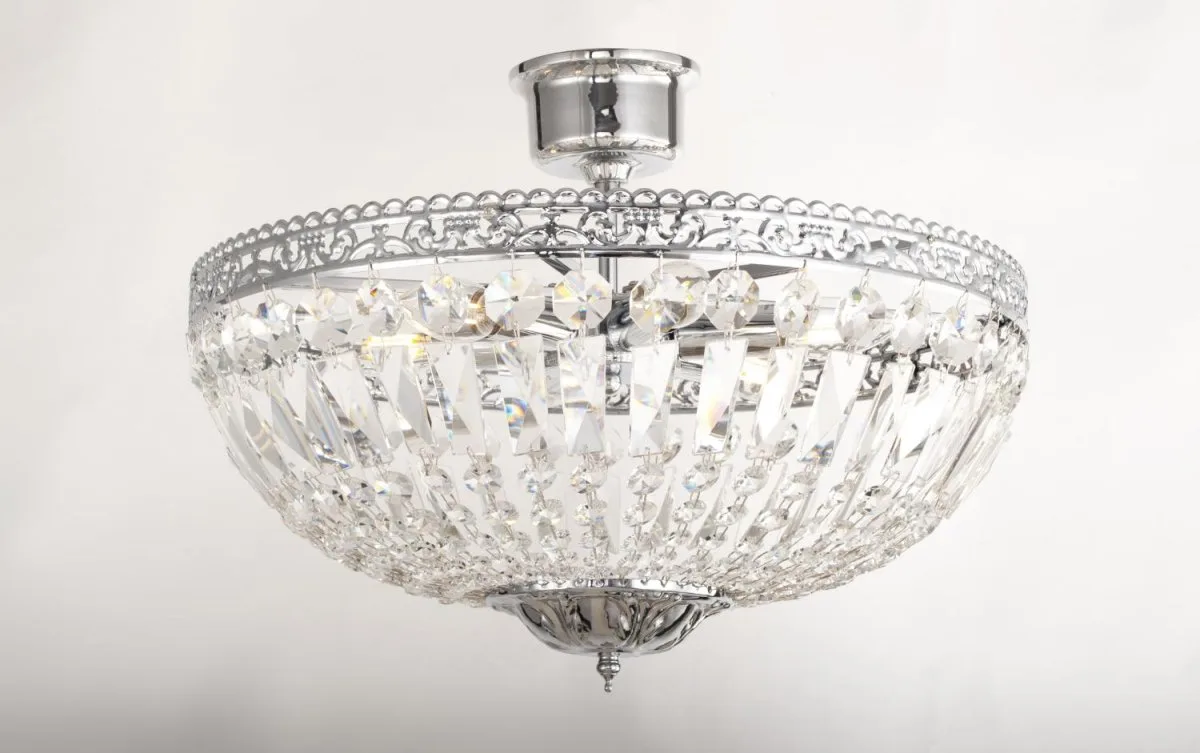 Norrsken Design - Classic Ø45 - Kristallkrona - Krom