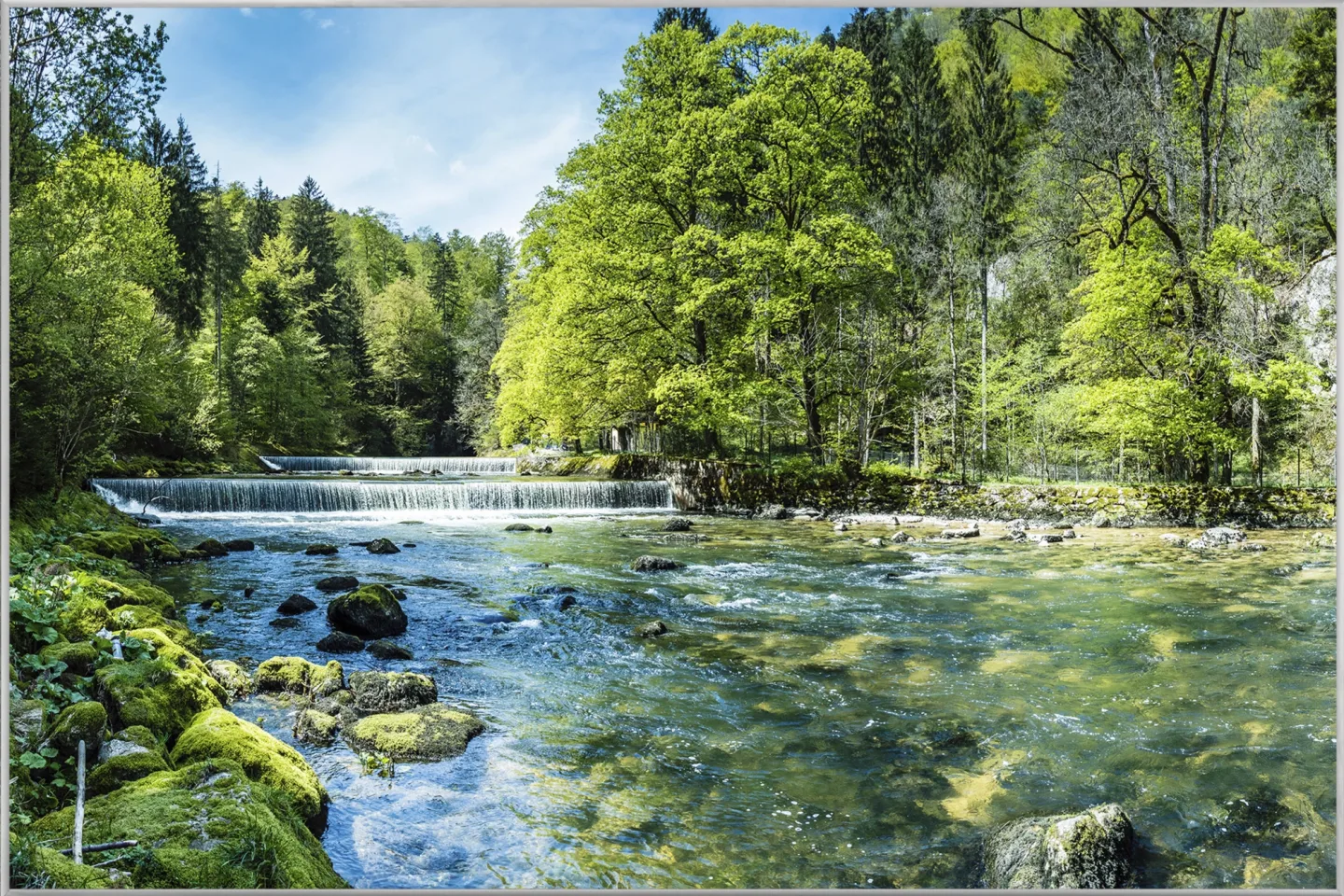 image LAND Bild mit Rahmen Alpenflusslauf | Schubiger Möbel