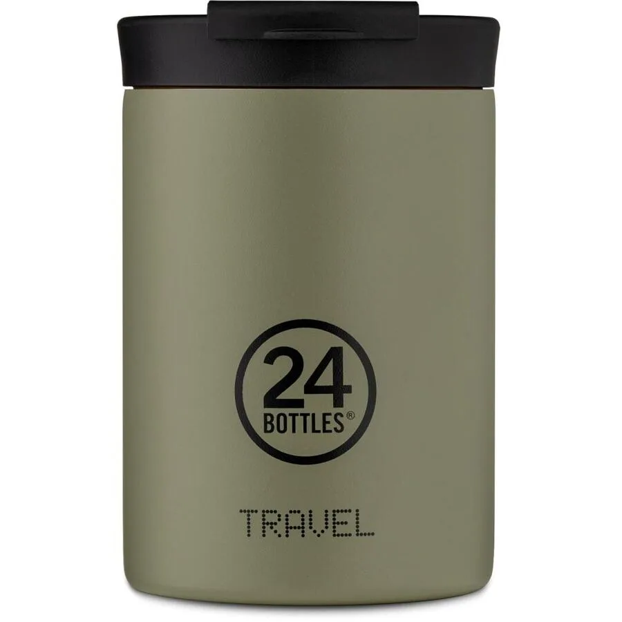 Thermobecher 24 Bottles Grün Edelstahl 12.5 cm - Farbe: sage