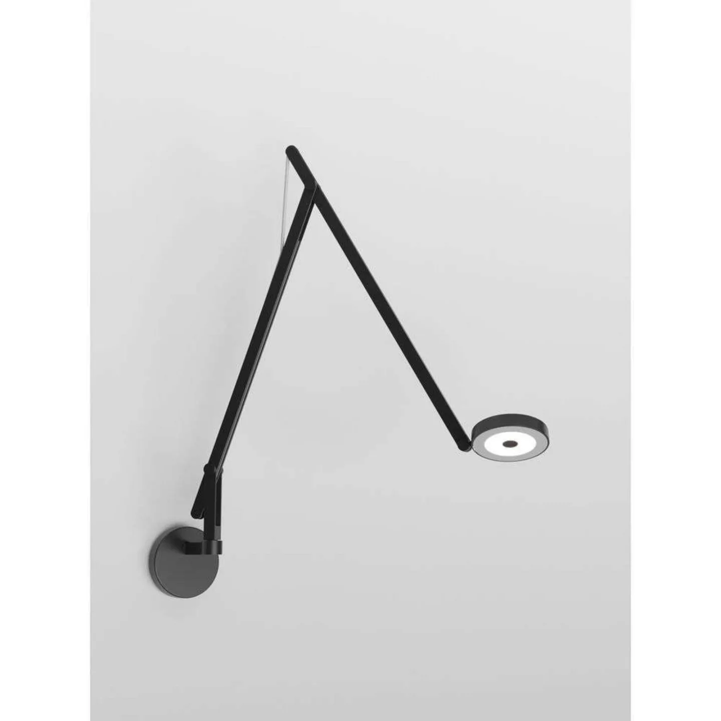 String W2 Wandleuchte DTW Matt Black/Silver - Rotaliana - Wohnzimmer - Aluminium