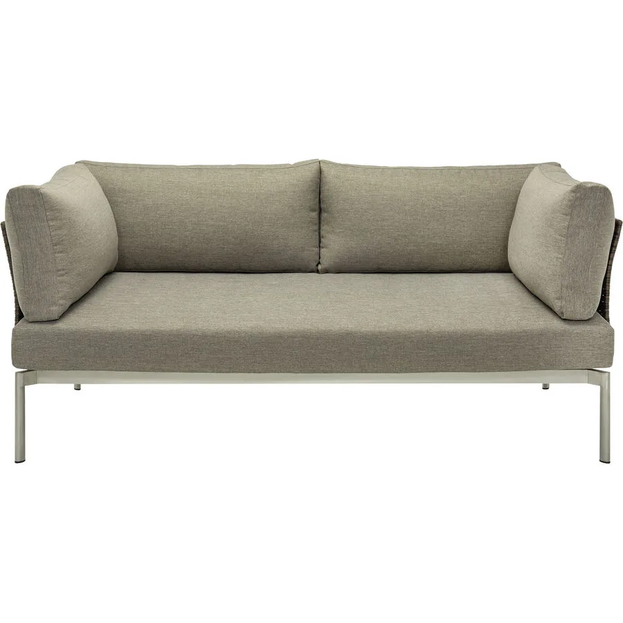 Gartenlounge Samporia Braun Kunstrattan 2 B 160 T 80 cm