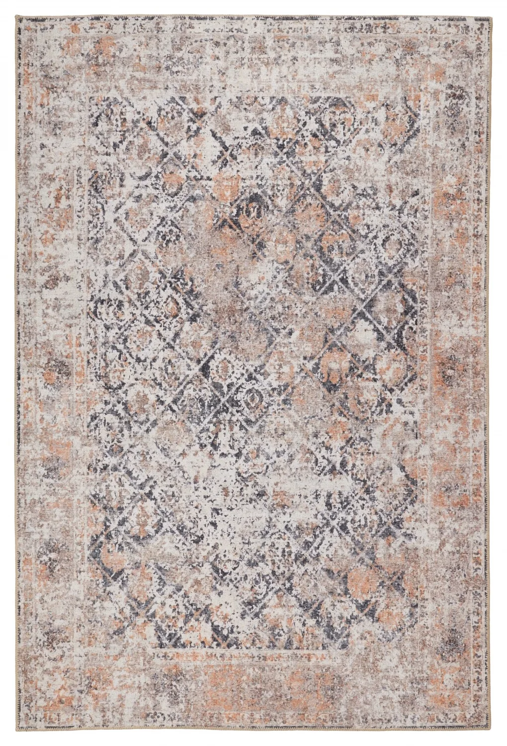 Flachgewebter Teppich - Douz (schwarz/beige) (Größe: 230 x 340 cm)
