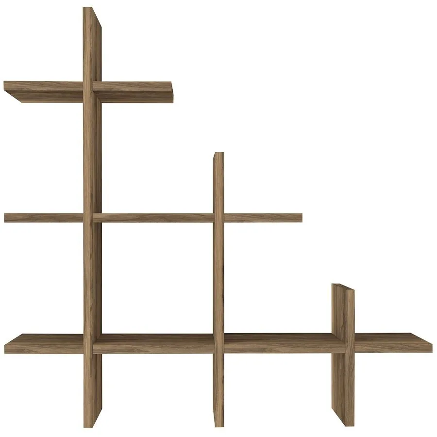 Wandregal Georis Walnuss Holzwerkstoff B 76.4 T 18 cm
