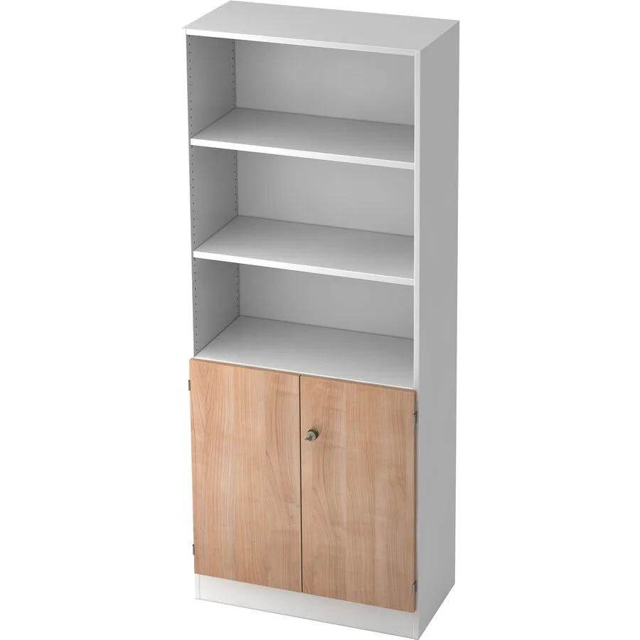 Aktenschrank Office nussbaum Holzwerkstoff B 80 cm H 200.4 cm