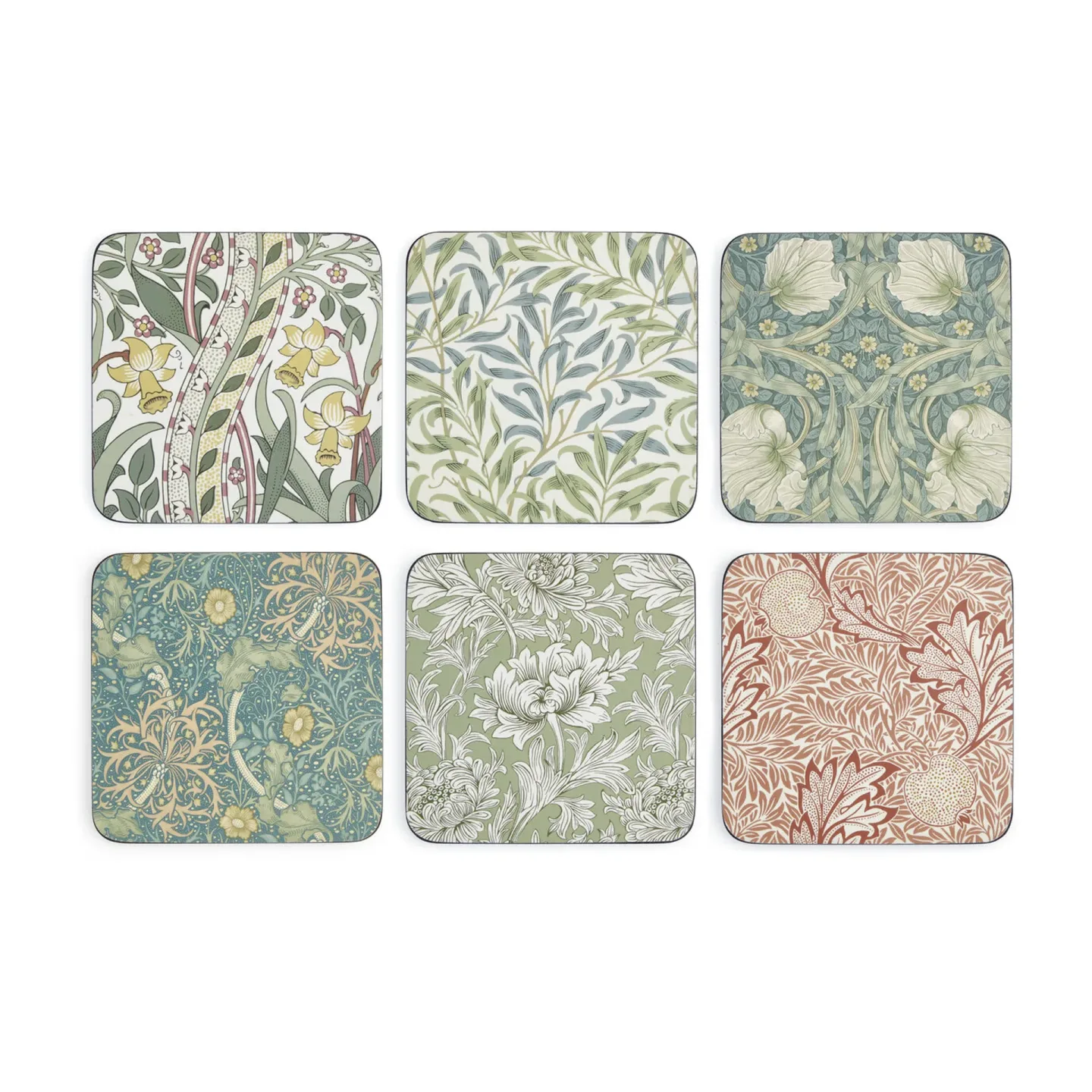 Pimpernel William Morris Glasuntersetzer 6er Pack Mi x & match