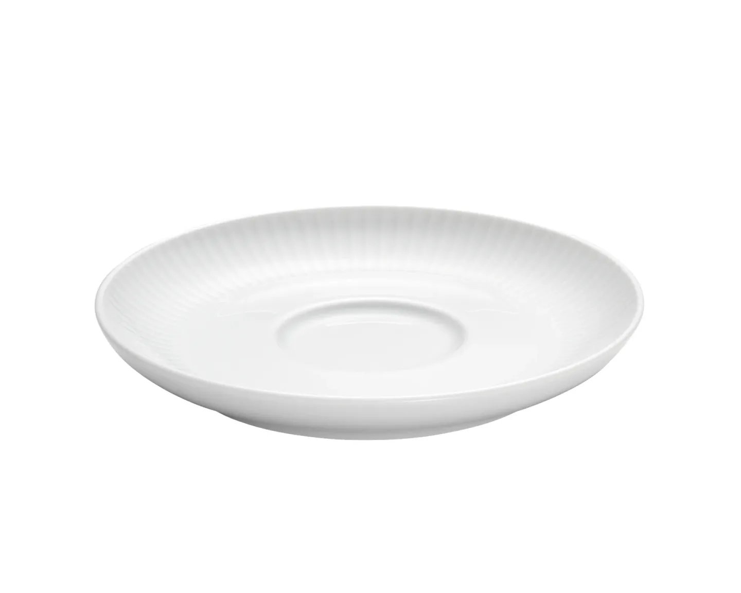 Pillivuyt Pillivuyt Plissé Untertasse für Kaffeetasse 29 cl Ø16,5 cm