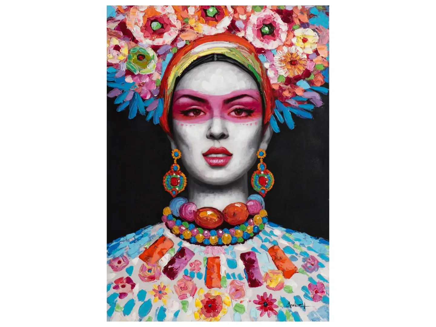 image LAND Bild Frau mit Blumen Dekoration 2 | Schubiger Möbel