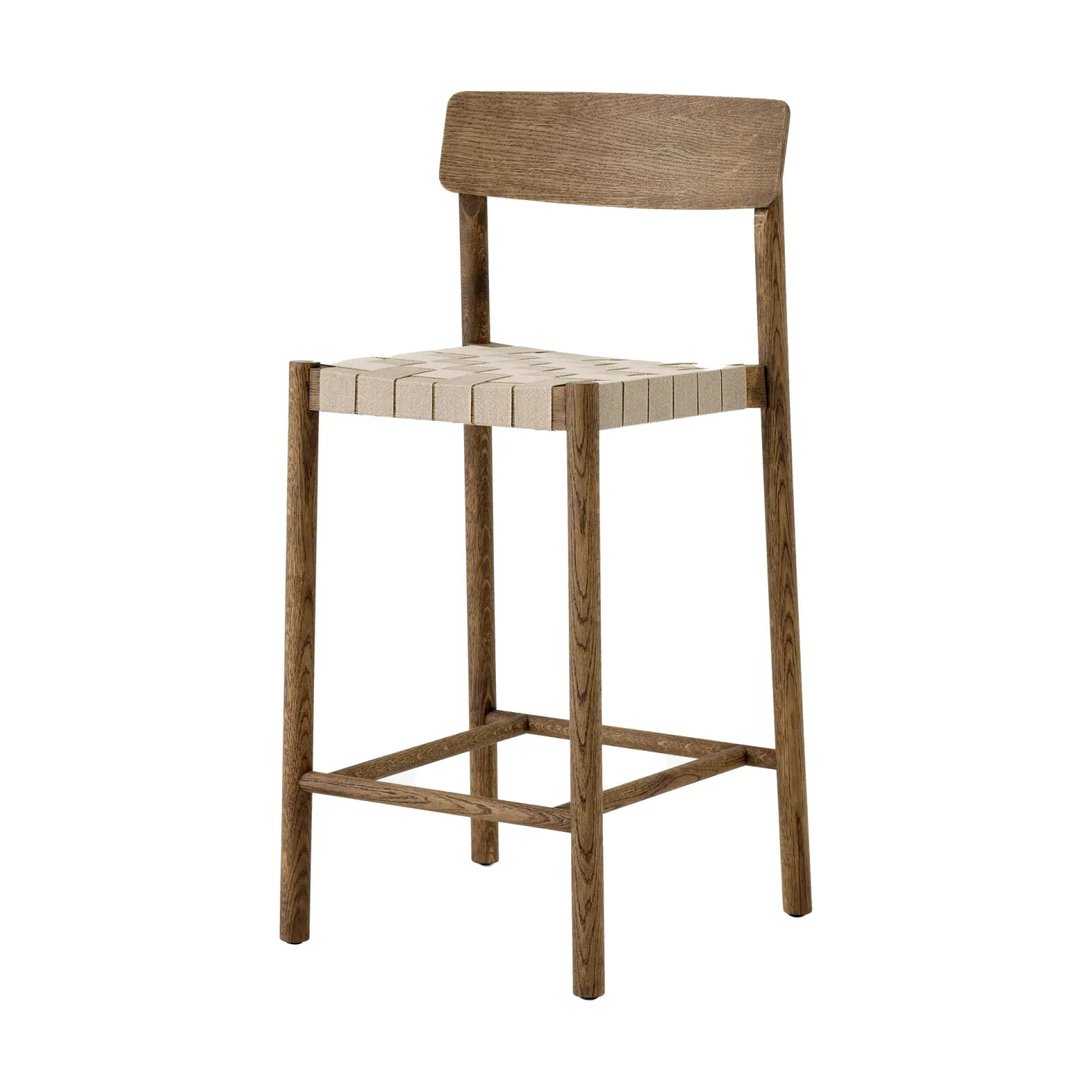&Tradition Betty TK12 Counter Chair barstol 65 cm Naturfärgat lin-rökt ek