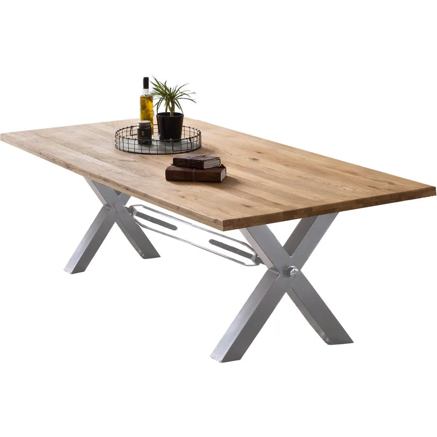 Tisch Platta natur Wildeiche Massivholz B 180 T 100 cm