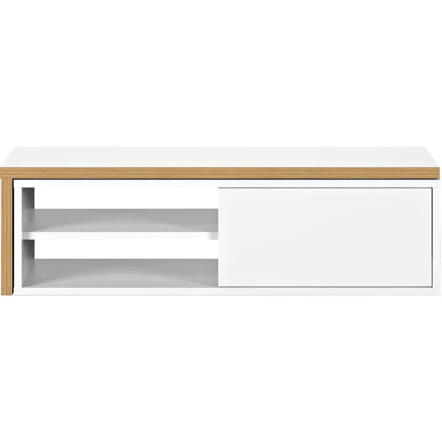 TV-Möbel Hades reinweiss Holz/MDF B 110 cm