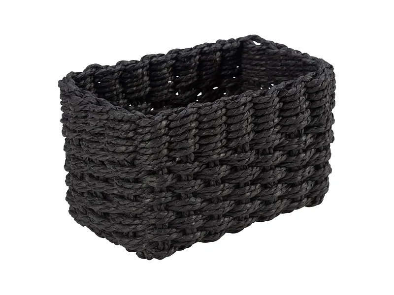 Aufbewahrungskorb LANCELOT schwarz 11x17x10cm