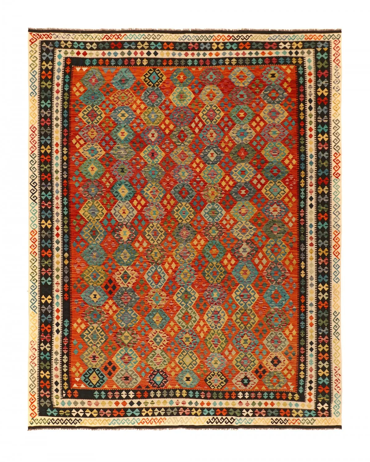 Orientalsk kelimteppe 384 x 301 cm (Størrelse: 384 x 301 cm)