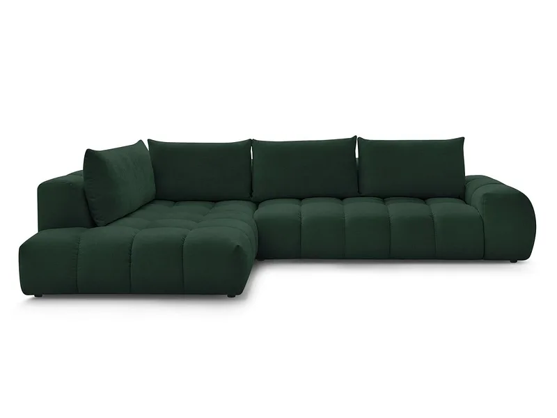 Ecksofa BOBOCHIC EVEREST Stoff mit Textur grün