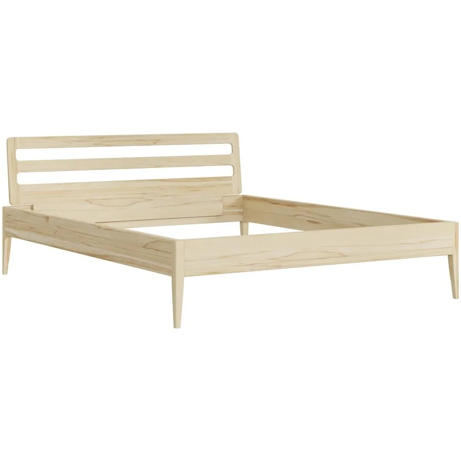 Bett Lund Kernbuche Massivholz Massivholz 160 x 200 cm - Möbel Konfigurator: Traummöbel individuell zusammenstellen