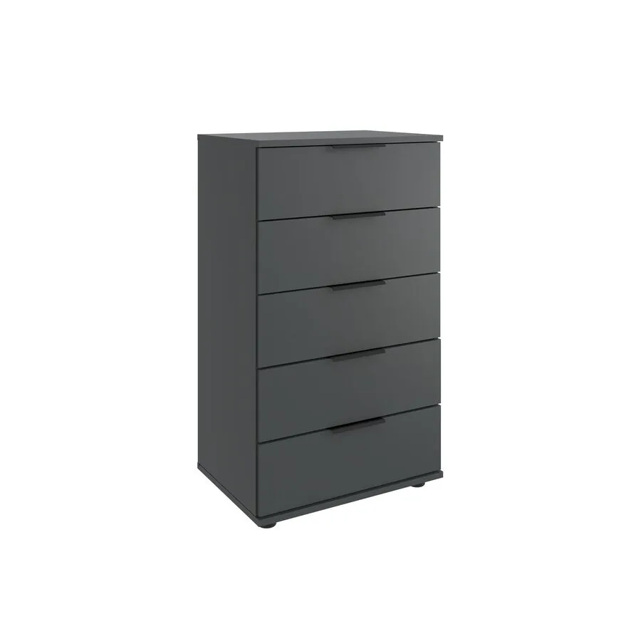 Kommode Metaa graphit Holzwerkstoff B 49 H 102 cm