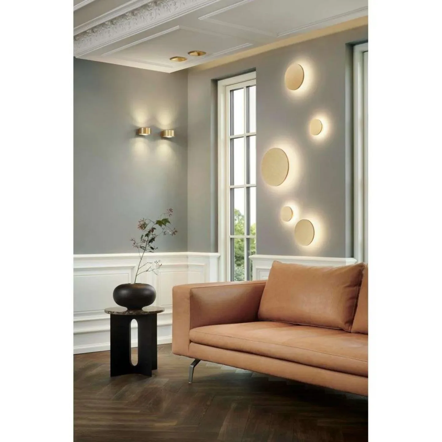 Soho W1 Wandleucte Ø12 IP54 2700/3000K Brass - LIGHT-POINT - Badezimmer - Aluminium