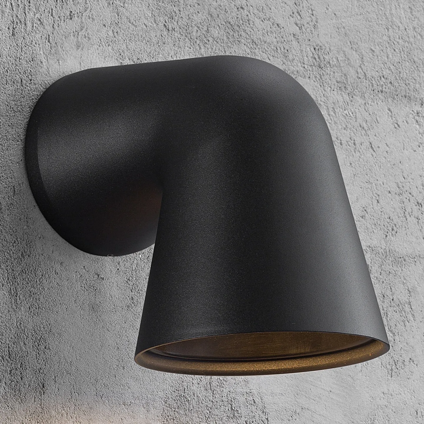 Front Single Vegglampe Black - Nordlux - Moderne - Metall - Med en lyskilde