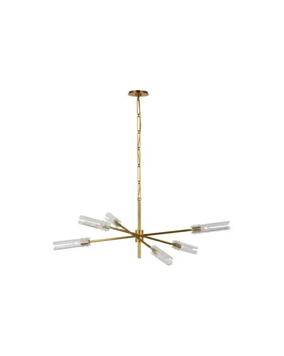 Casoria XL Radial Chandelier Antique Brass
