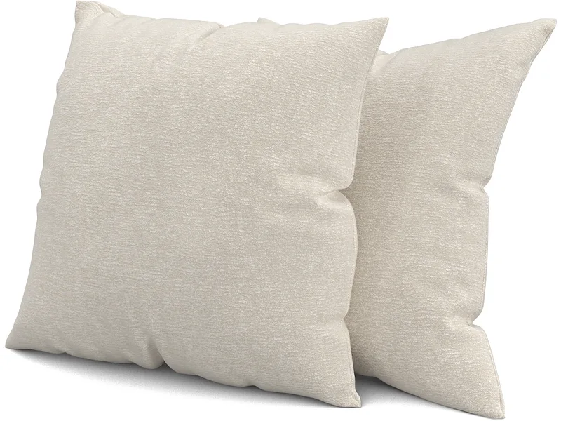 SWISS HOME STYLE Set 2 Kissen AGATA 40x40cm beige